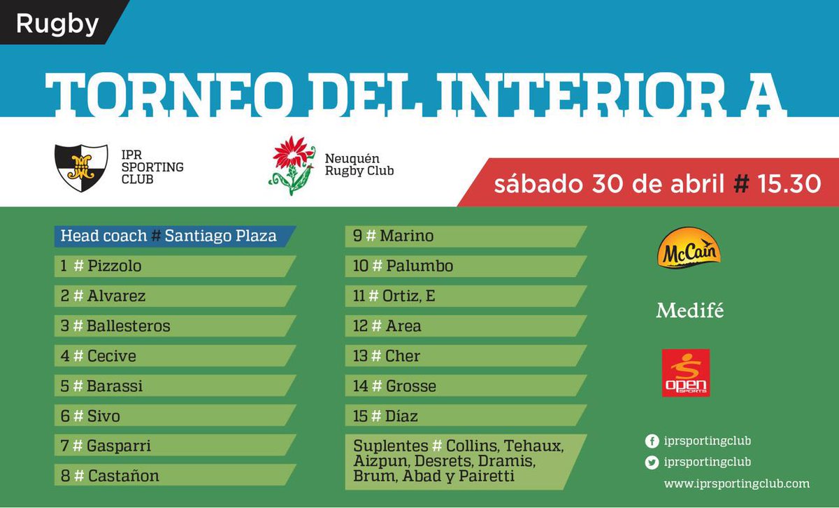 Equipo confirmado!!!!