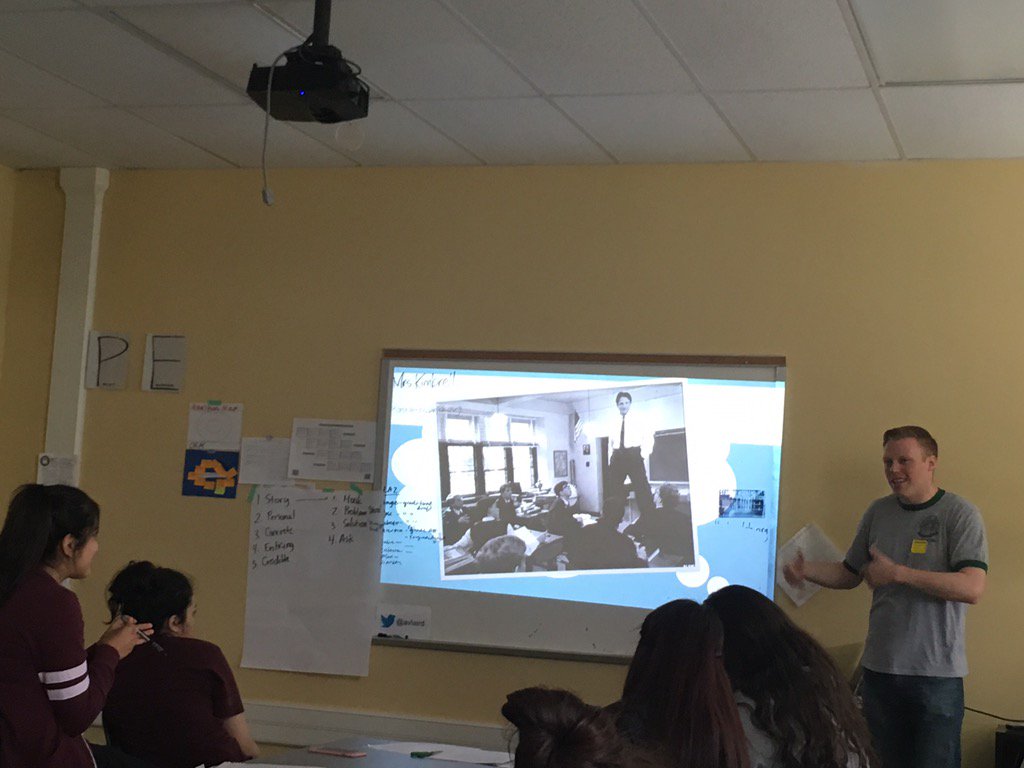 avlaird's tweet photo. @Echograde throwing down some pitch theory for AV seniors today! @TheLeanLab https://t.co/BlLloWujIh