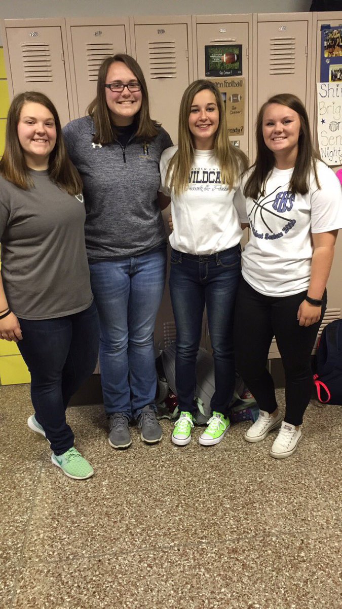 HHSthrowers's tweet photo. Guess what day it is! Last jeans day of the year &amp; meet day &amp; seaman! https://t.co/ZbdaY3dHtK