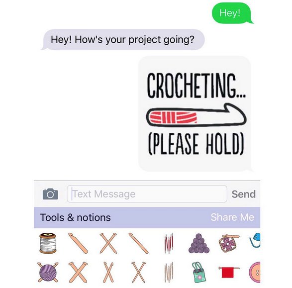 SimplyCrochet_'s tweet photo. Something amazing is coming – watch this space, hooksters! #craftmoji https://t.co/4n42sbF1fG