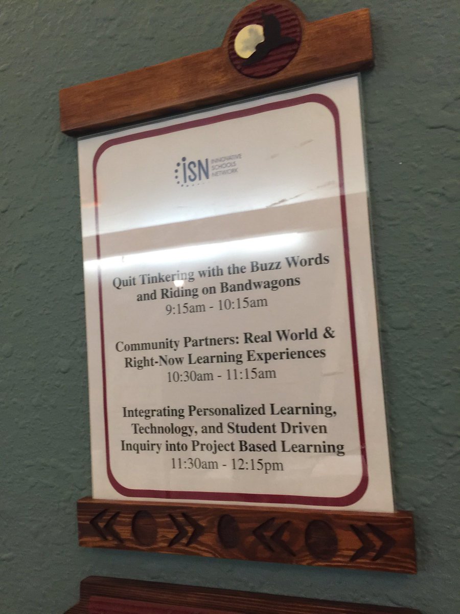 STEM_Saratoga's tweet photo. Great sharing of Inquiry-Driven Learning in a #Personalized learning environment. @Innov8WI @WaukeshaSTEM #ISN2016 https://t.co/Lq1XeHxvZo