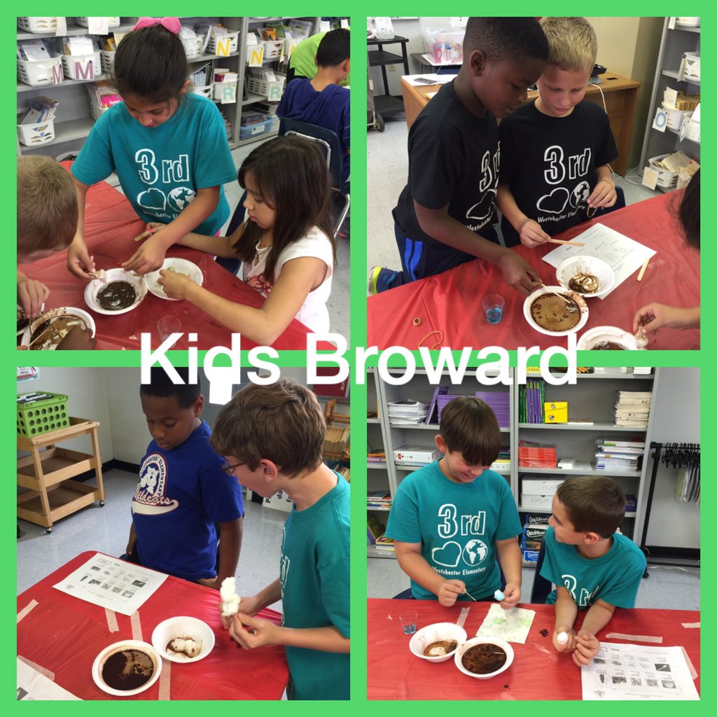 Ms_Dowling's tweet photo. Future environmental engineers solving an oil spill disaster @newschester  @browardschools https://t.co/P2iynpF0Ut