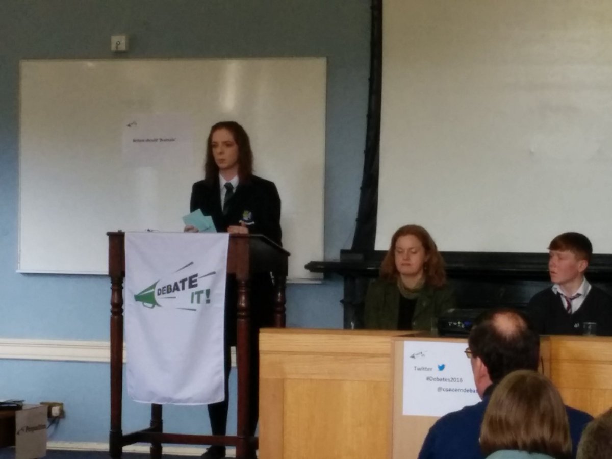 newsbicky's tweet photo. Britain leaving the #EU will not damage the economy - Lisa Holloway @CCAthlone @ConcernDebates @KingsInns #Brexit https://t.co/QMnwp5nyqf