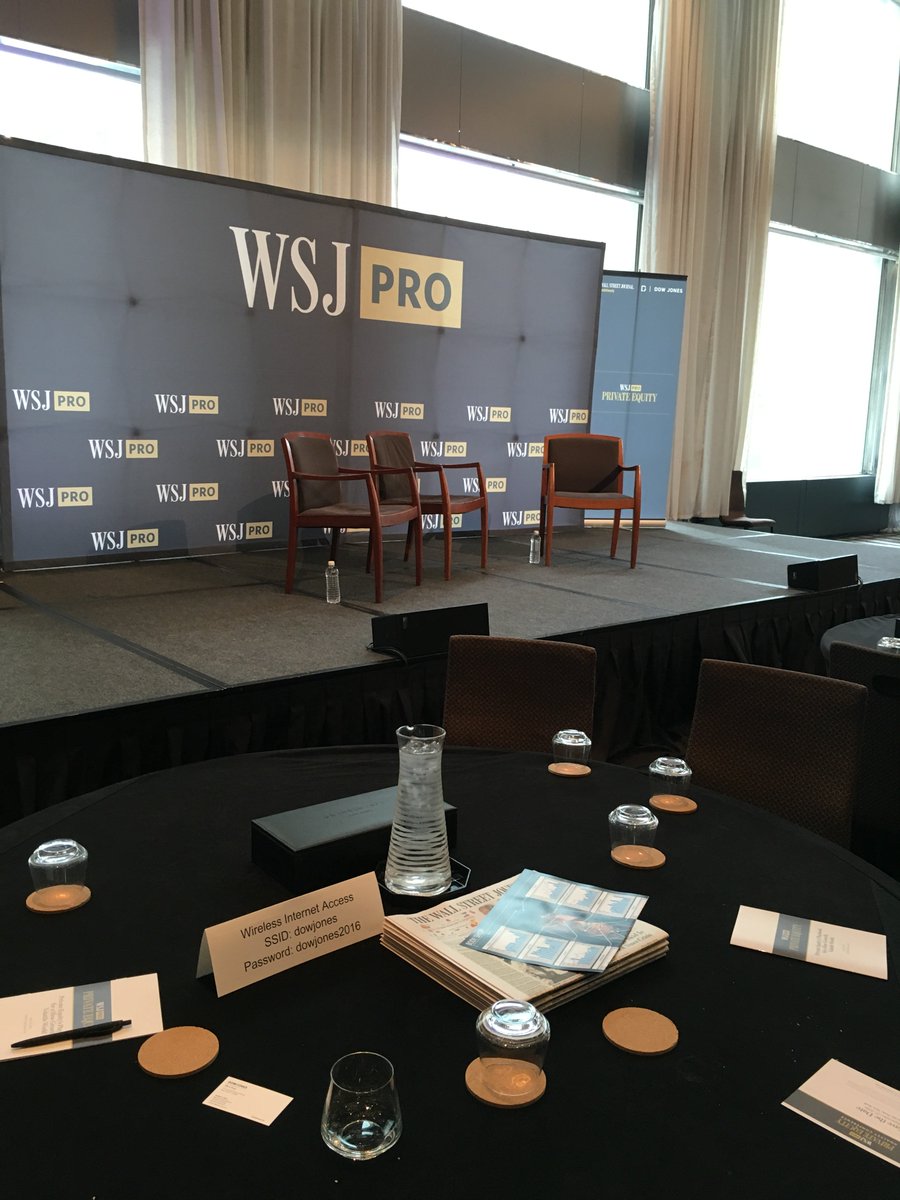 LCooperReports's tweet photo. Scenes from today's WSJ Pro Private Equity event! #PE #launchweek #WSJPE https://t.co/XwVokwUt7W
