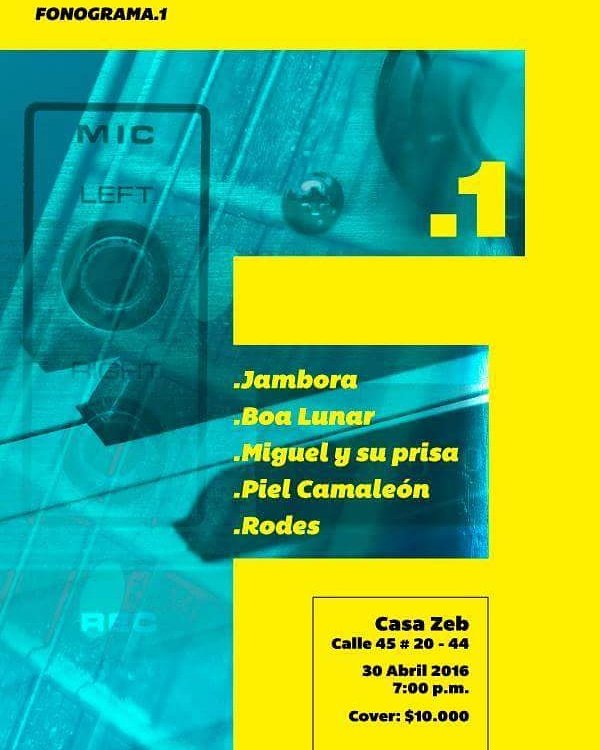 Jambora's tweet image. Fonograma.1 se puso bueno!  Mañana con @PielCamaBand #MiguelySuPrisa #BoaLunar y #LosRodes!
¡Los esperamos!