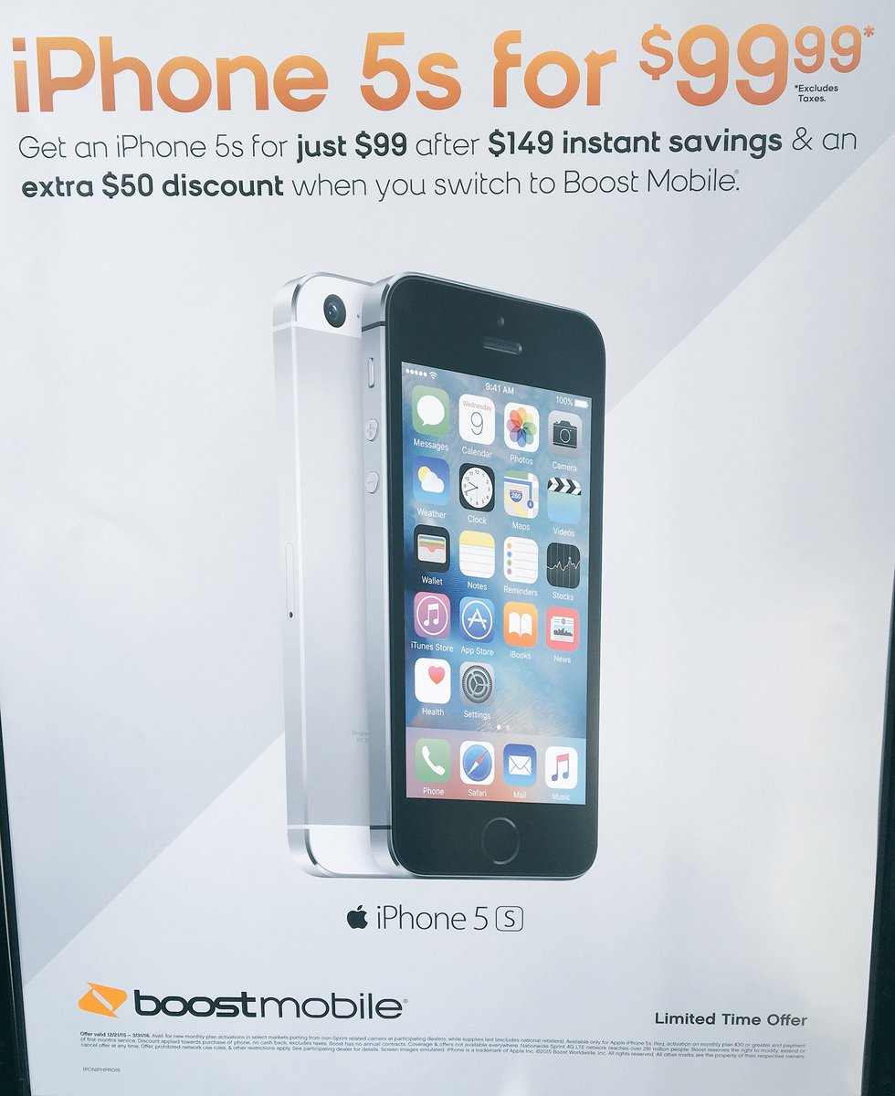 miah_wireless's tweet photo. iPhone 5s for only $99.99 when you join Boost Mobile. https://t.co/vsXmwtU88N