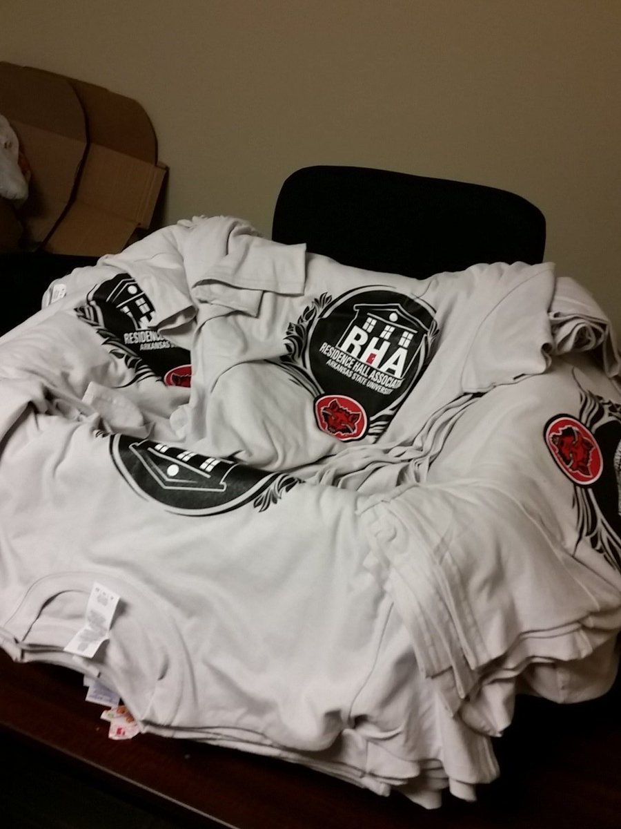 Th T- shirts are in! Stop by the res life office after 1:00 while we still have them!!