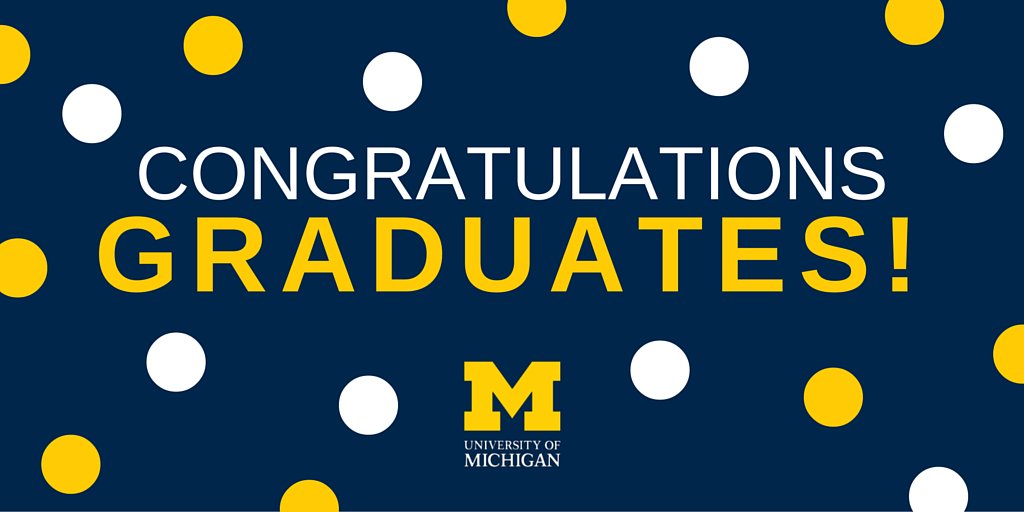 LeadersandBest's tweet photo. Congratulations to the newest class of graduates! Go blue! #MGoGrad https://t.co/3aJjviwKhQ