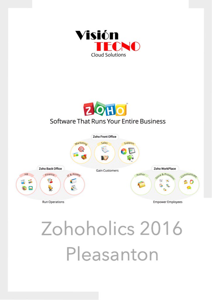 VisionTecno's tweet photo. Te ayudamos a desarrollar aplicaciones para tu empresa @zohodevs #ZohoDevs16 ContΓ‘ctanos @VisionTecno https://t.co/bIoZ3l1tea
