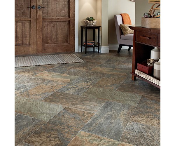 HouseLogic's tweet photo. #Groutless Project Tip: Get the look of real stone tiles with sheet vinyl. https://t.co/eGuRvehKPz https://t.co/HpP1B46fdg