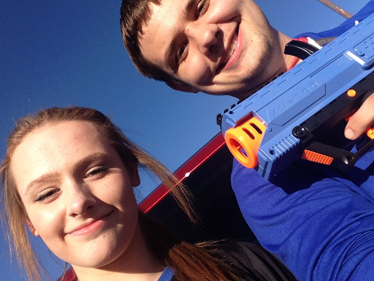 athmannjared's tweet photo. @CHS_nerfwar Don't count us out yet. The Band of Brothers takes out Claire Peterson from Nerfin Can't Stop Us. https://t.co/js9eNxsQE3