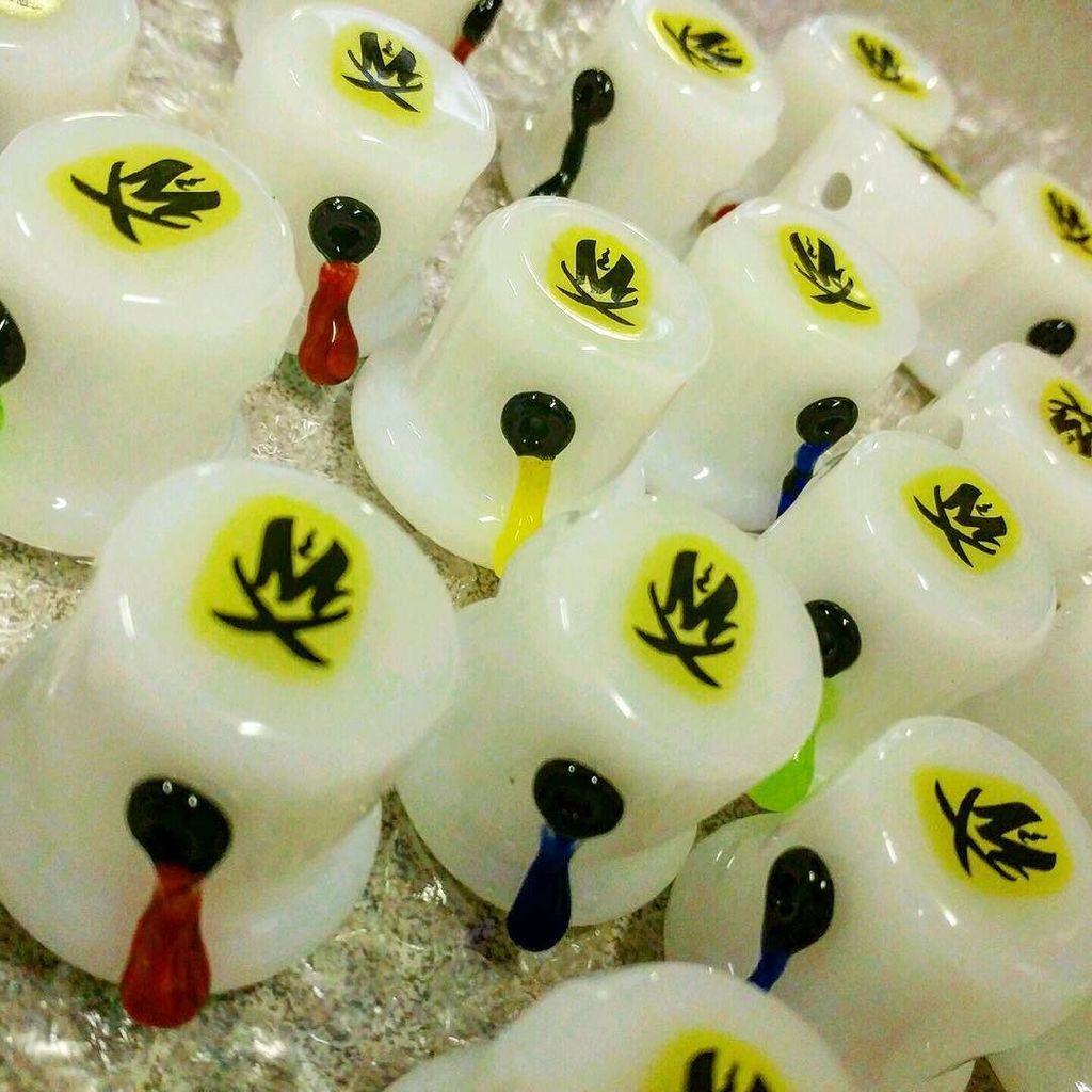 PipelineDistro's tweet photo. Fresh batch of the #FatCap #CarbCap #Pendys decaled and all, ready to be put in the oven! 🎨  #DoTheMath #MX #Mathem… https://t.co/fWGiHX06hw