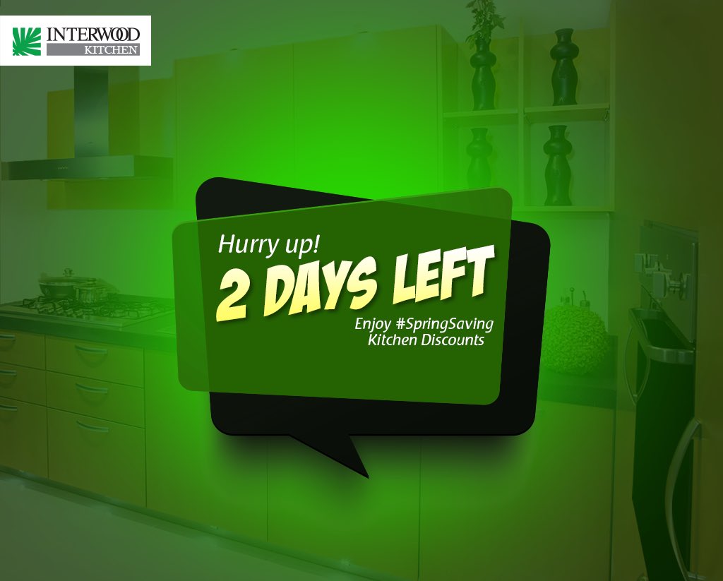 interwoodmobel's tweet photo. Last 2 days left for the #SpringSaving Kitchen Sales to end!
Hurry up and visit our showrooms now! https://t.co/GT2LJ48EE1