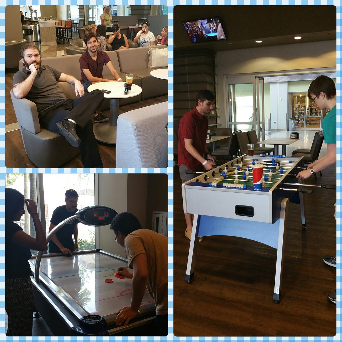 NSUTTCenter's tweet photo. Finals are over & summer's here! We had a blast unwinding w/ food & games @ #TheFlightDeck. Enjoy the summer Sharks! https://t.co/jmnFOq7LTt