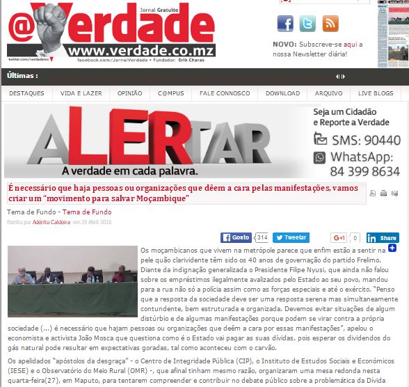 foreverpemba's tweet image. “Um movimento para salvar #Moçambique” via @Verdade #foraFrelimo verdade.co.mz/tema-de-fundo/…