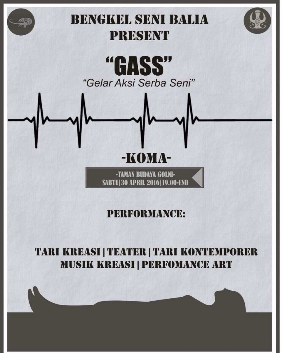 perkusiUNTAD's tweet photo. Datang dan saksikan, Gelar Aksi Serba Seni (GASS) @bsbalia Fakultas Hukum UNTAD,open gate 19 : 00, at Taman Budaya https://t.co/xwXVCMISxZ