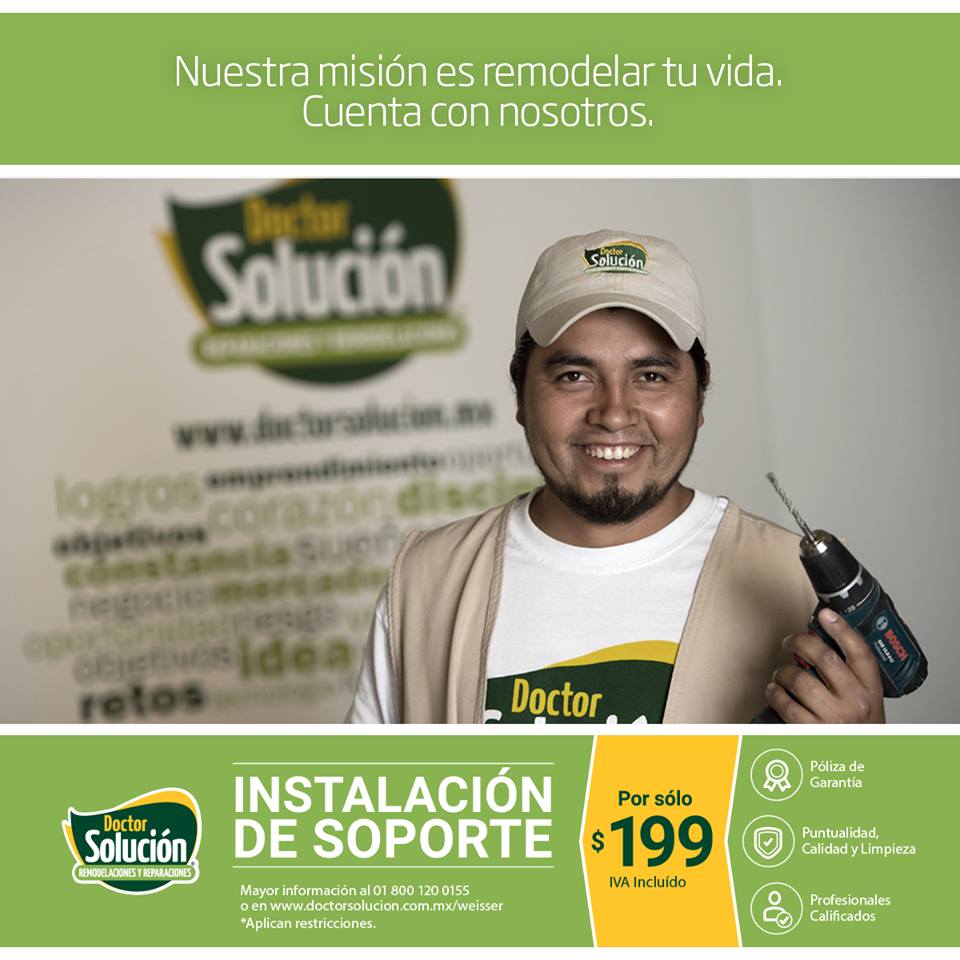 DrSolucionMx's tweet photo. Adquiere un soporte Weisser para tu tele en Liverpool y llévate un cupón por $199+IVA para que instalemos tu soporte https://t.co/e1rcy8lzr8