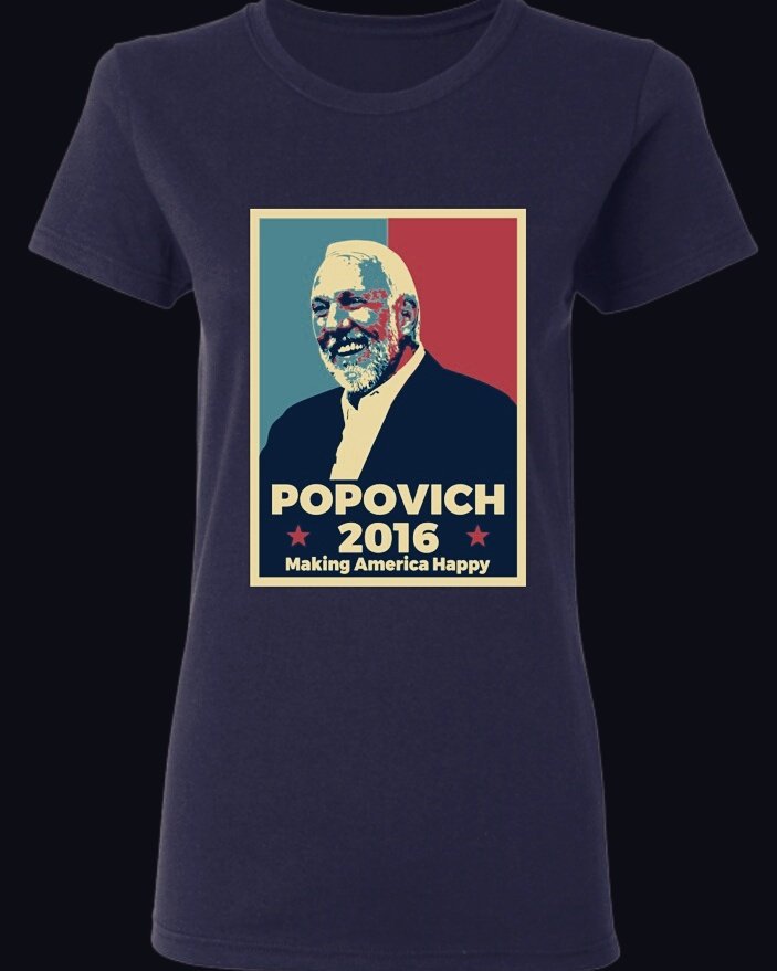 NoiceNoise's tweet photo. @NancyFrazer1 @jon123spurs #Popovich2016 https://t.co/wPRHiQ60FC