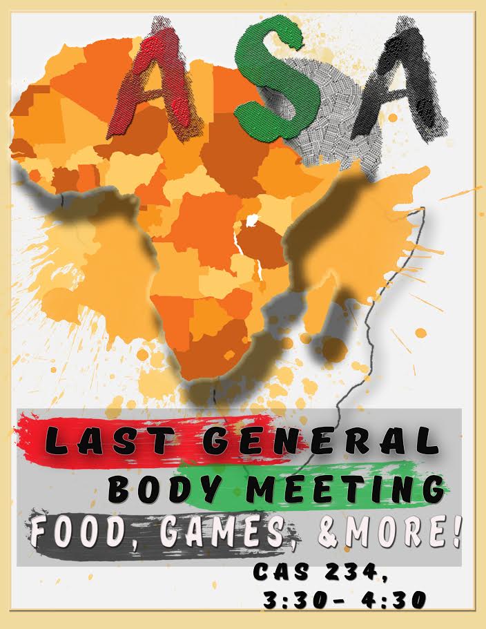 Kean_ASA's tweet photo. COME OUT NEXT WEEK TO AsA'S LAST GENERAL BODY MEETING !! https://t.co/iA8ZCj04Jb