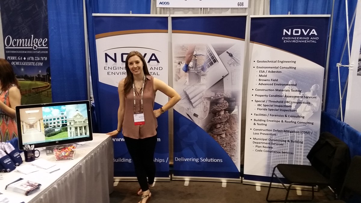 NOVA_Engineer's tweet photo. Stop by booth 608 at the ACCG Conf @GACounty! Say hi to Jerrico and enter to win the raffle! https://t.co/aXURDz7zdq