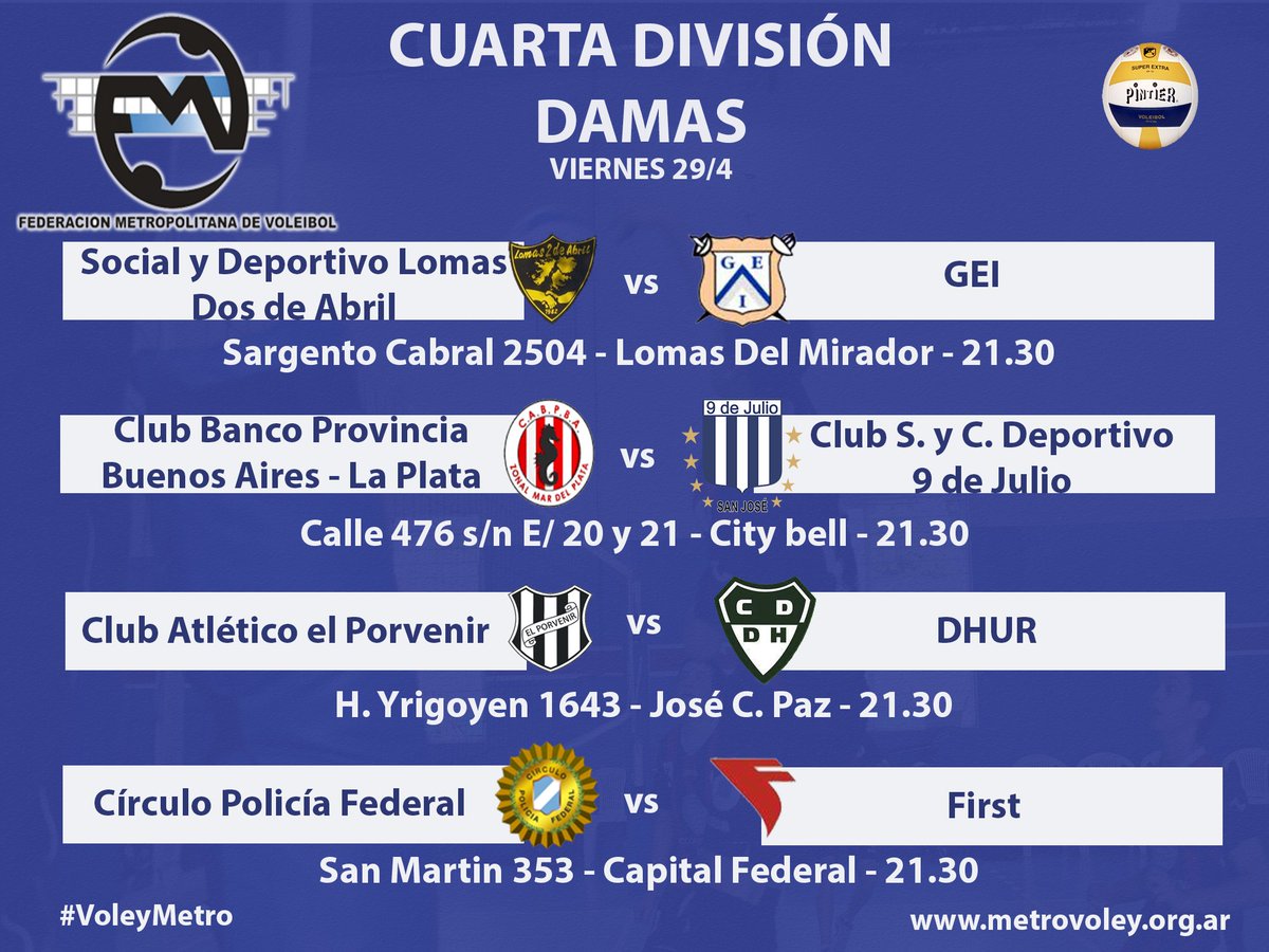 NOCHE DE CUARTA DIVISIÓN DAMAS!!! <a href="/Gei_Voley/">Gei Voley</a> <a href="/bplpvoley/">bplpvoley</a> <a href="/PorvenirOficial/">Porvenir Pensiones y Cesantías</a> #voleymetro
