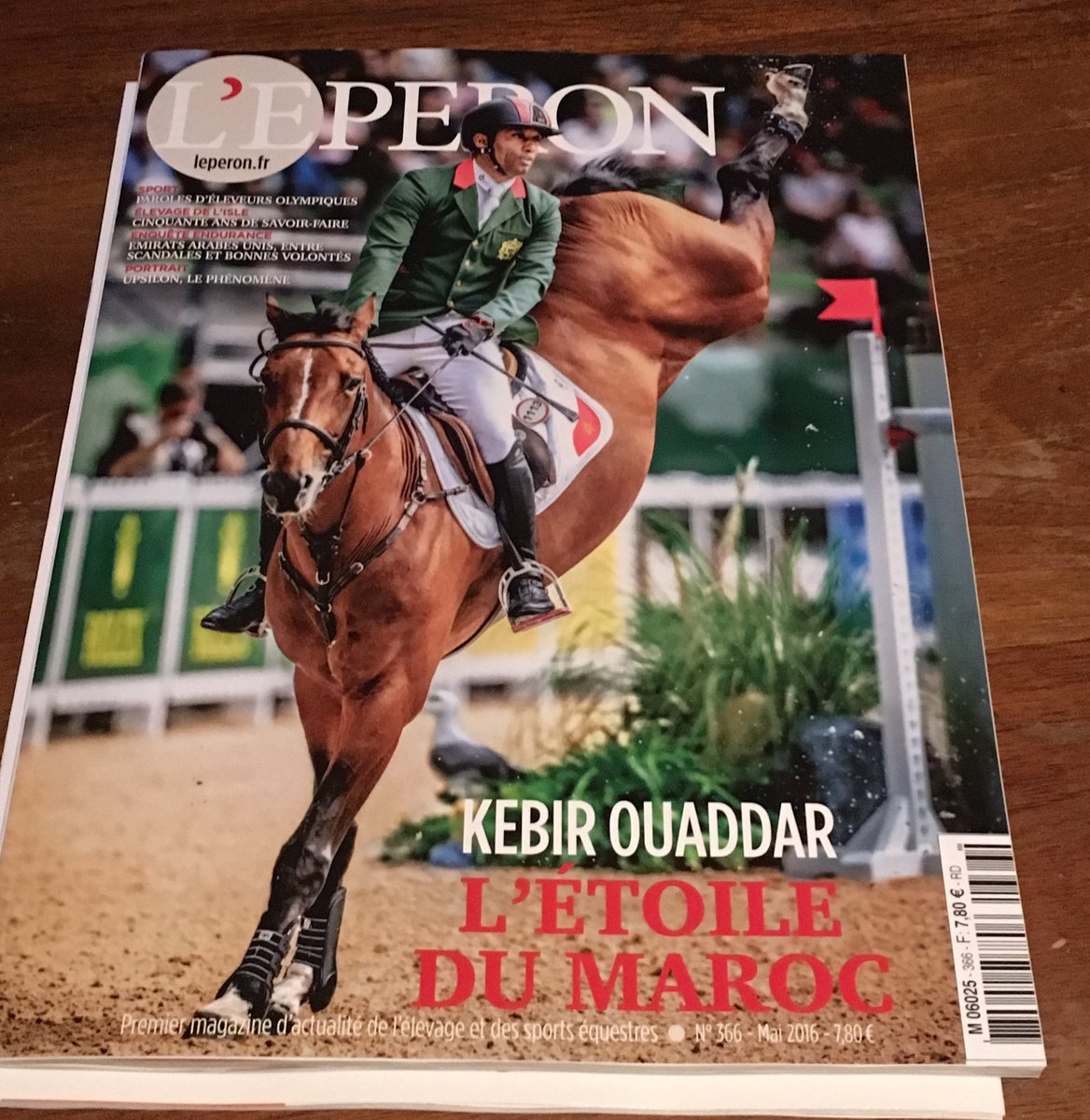 MeyerSelles's tweet photo. Abdelkebir Ouaddar cavalier #meyerselles et Quickly de Kreisker en couverture de @L_Eperon ce mois ci :) https://t.co/qKZOWlSbrB