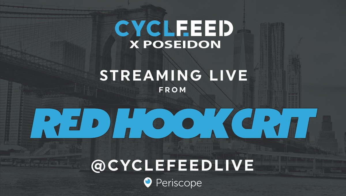 CyclefeedLive's tweet photo. CycleFeedLive coming at you tomorrow from Red Hook! Follow us on Periscope so you don't miss a second of the action. https://t.co/86BP7QprC3
