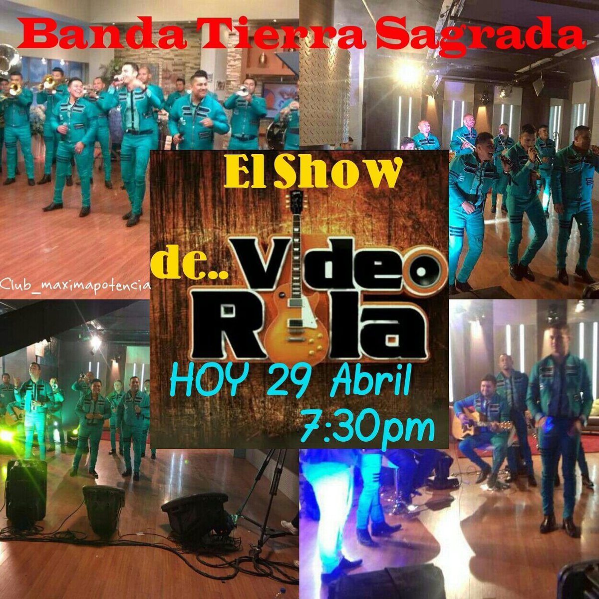 airi_almada's tweet photo. Hoy! No Te Pierdas #ElShow De @videorolavr Con @tierrasagrada1 En Punto DeLas 19:30pm.@cesarnavarroa @christiansol25 https://t.co/seSASb3vEZ