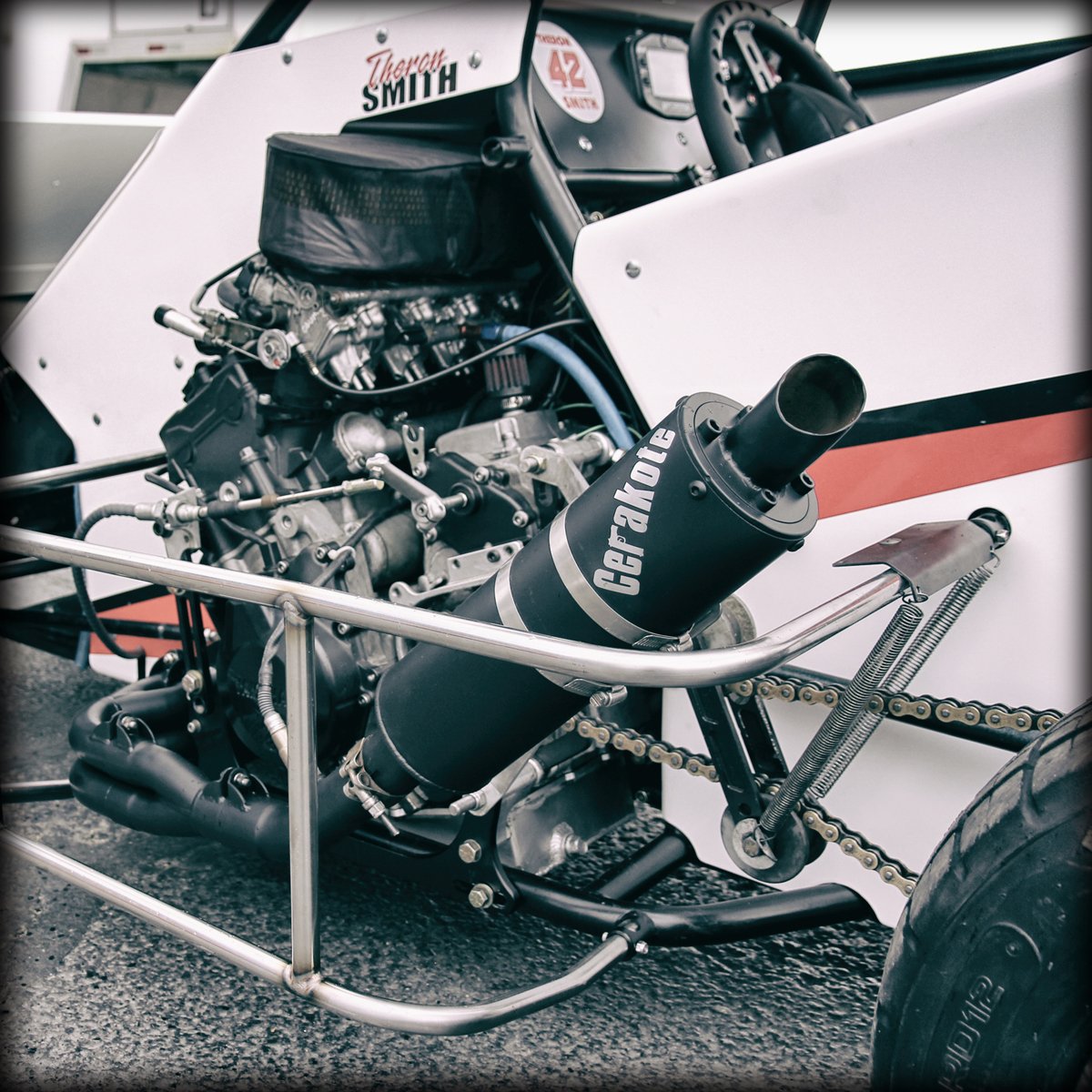 CerakoteHighTem's tweet photo. #Cerakote C-7700 Glacier Black &amp; C-7800 Glacier Silver on this race exhaust. #exhaust #raceexhaust #finishstrong https://t.co/f5h0JaXOmt