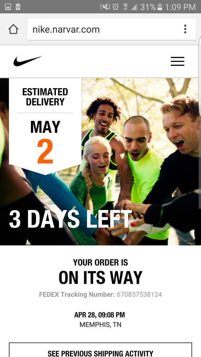 nike store twitter page