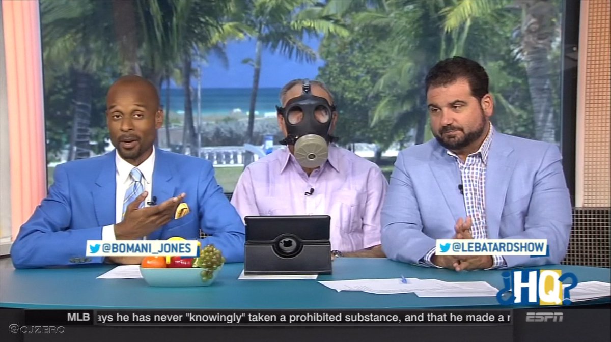 cjzero's tweet image. Papi has a gas mask on...