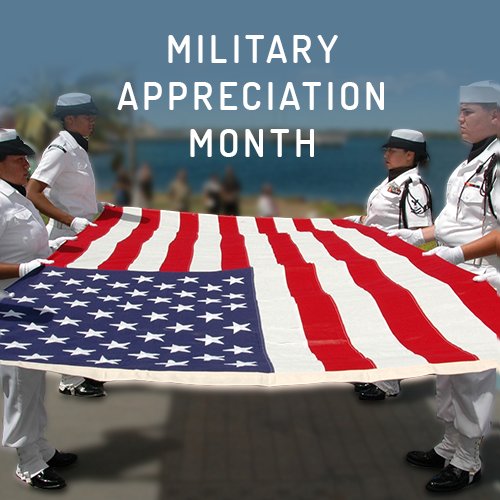 May is Military Appreciation Month. RT to thank the military men and women who serve this great country.