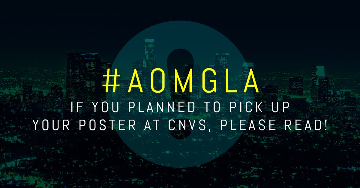 aomgtour2016's tweet photo. #AOMGLA VVIP/VIP: IMPORTANT. Plz read if you had plans to pick up posters today/tomorrow! 👇👇
https://t.co/oQKdwRfTrh https://t.co/fppX1CBUjZ