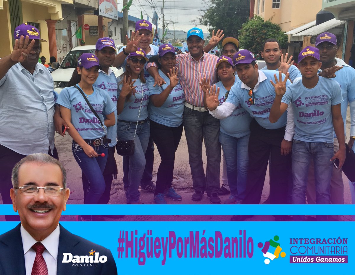 Integracioncrd's tweet photo. Apoyando a Nuestro Presidente por #4Mas @DaniloRD2016 @PLDenlinea @DecisionRD #HigüeyPorMásDanilo https://t.co/zZCcjNpVdY