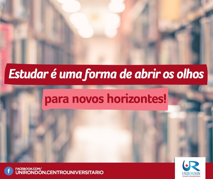 _unirondon's tweet photo. Aproveite o fim de semana para dar uma revisada no conteúdo! :) https://t.co/zIcQXegvrU