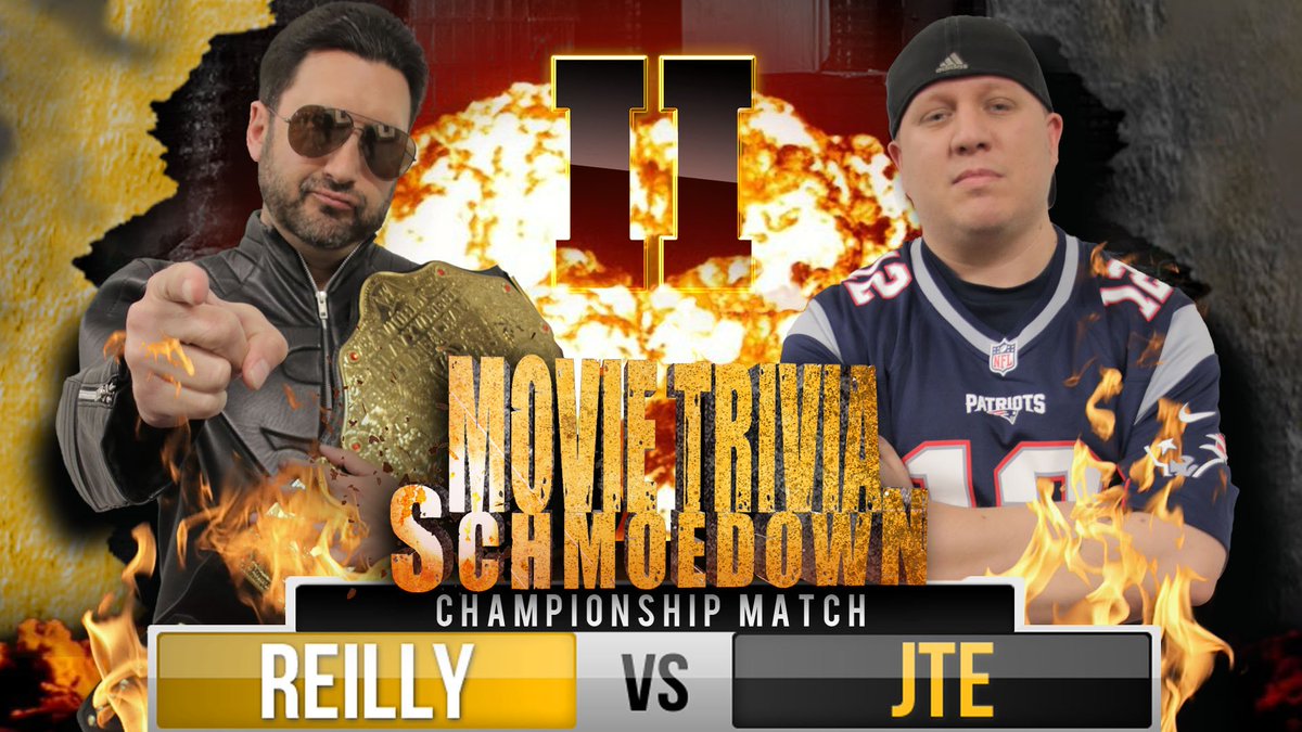 ColliderVideo's tweet image. It's the TITLE MATCH in the Movie Trivia #Schmoedown! Who wins @ReillyAround or @SchmoesJTE? youtu.be/9tr5JT7FYRM