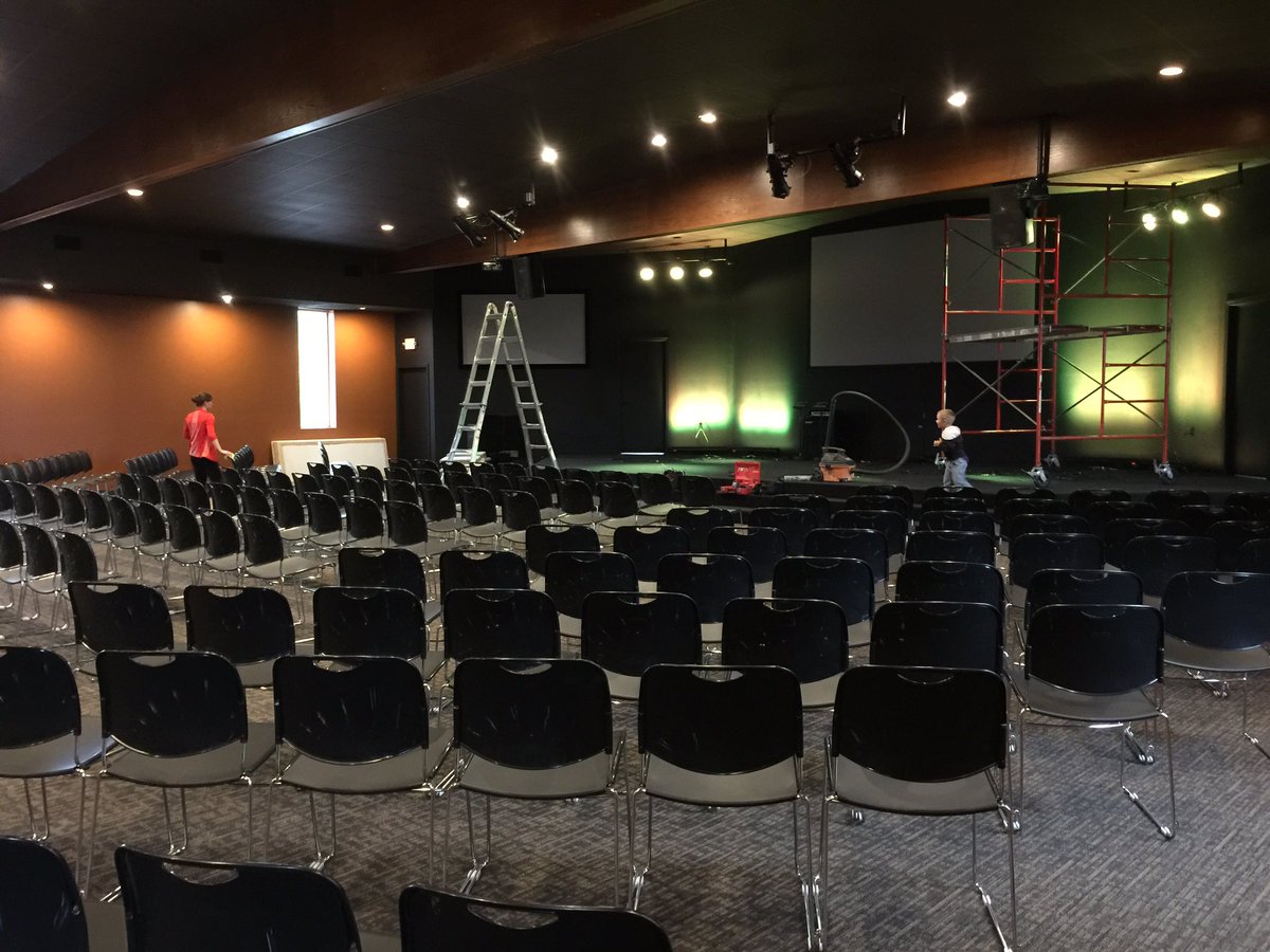 clint_sprague's tweet photo. Final prep being done for the grand opening of our new #LifeMissionChurch Ottawa campus building!
@lifemissionKS https://t.co/1KrRsAvtu2