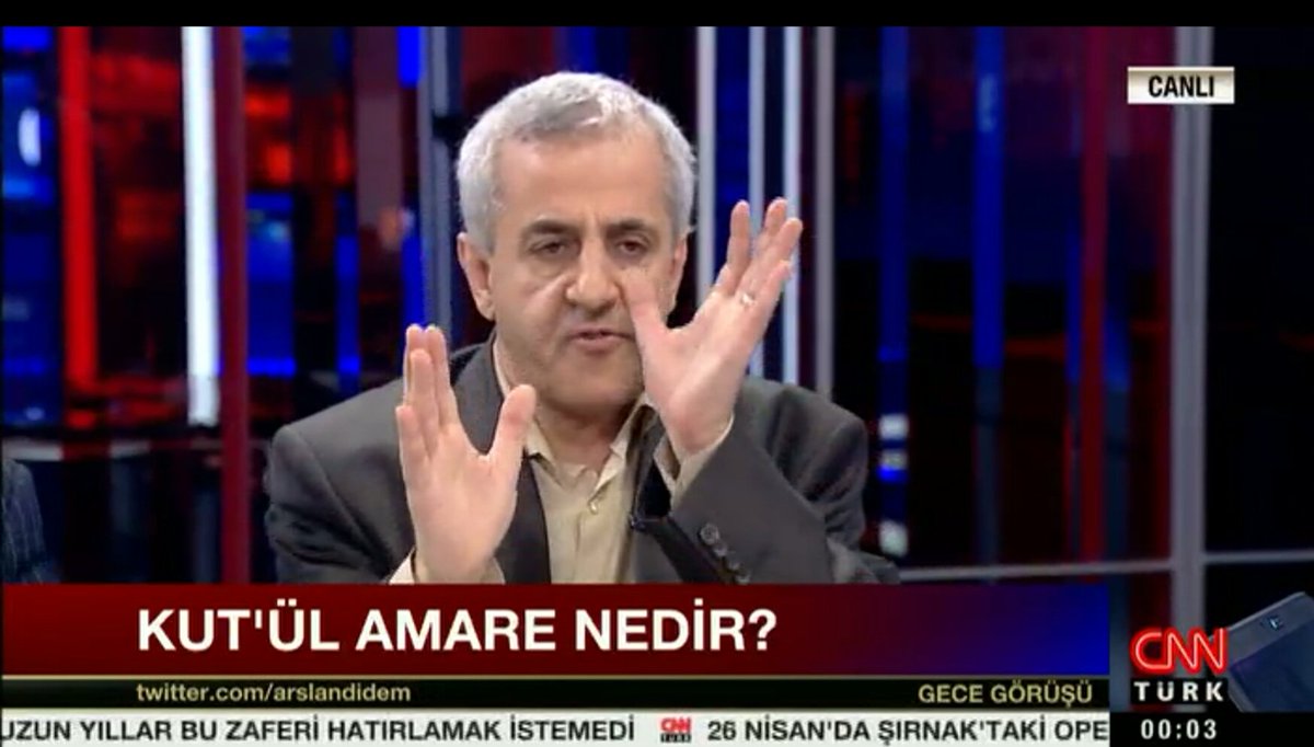 etkilesimkitap's tweet photo. Yazar Müfid Yüksel, unutturulan zafer #KutulAmare yi @cnnturk tv de Gece Görüşü programı'nda anlatıyor. https://t.co/xSlLKGhZs4