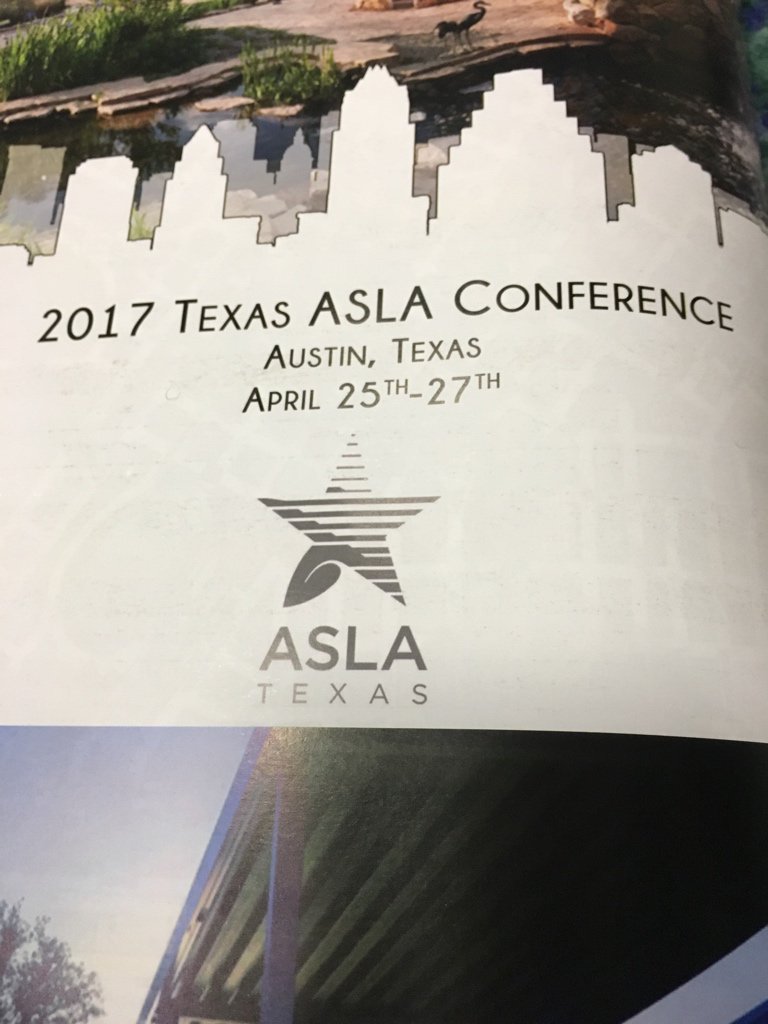 ASLA_CentralTX's tweet photo. Next year's event will be back in Austin, April 25/27, and we can wait! #TexasASLA2016 @Texas_ASLA #WLAM2016 https://t.co/rszdHwifSf