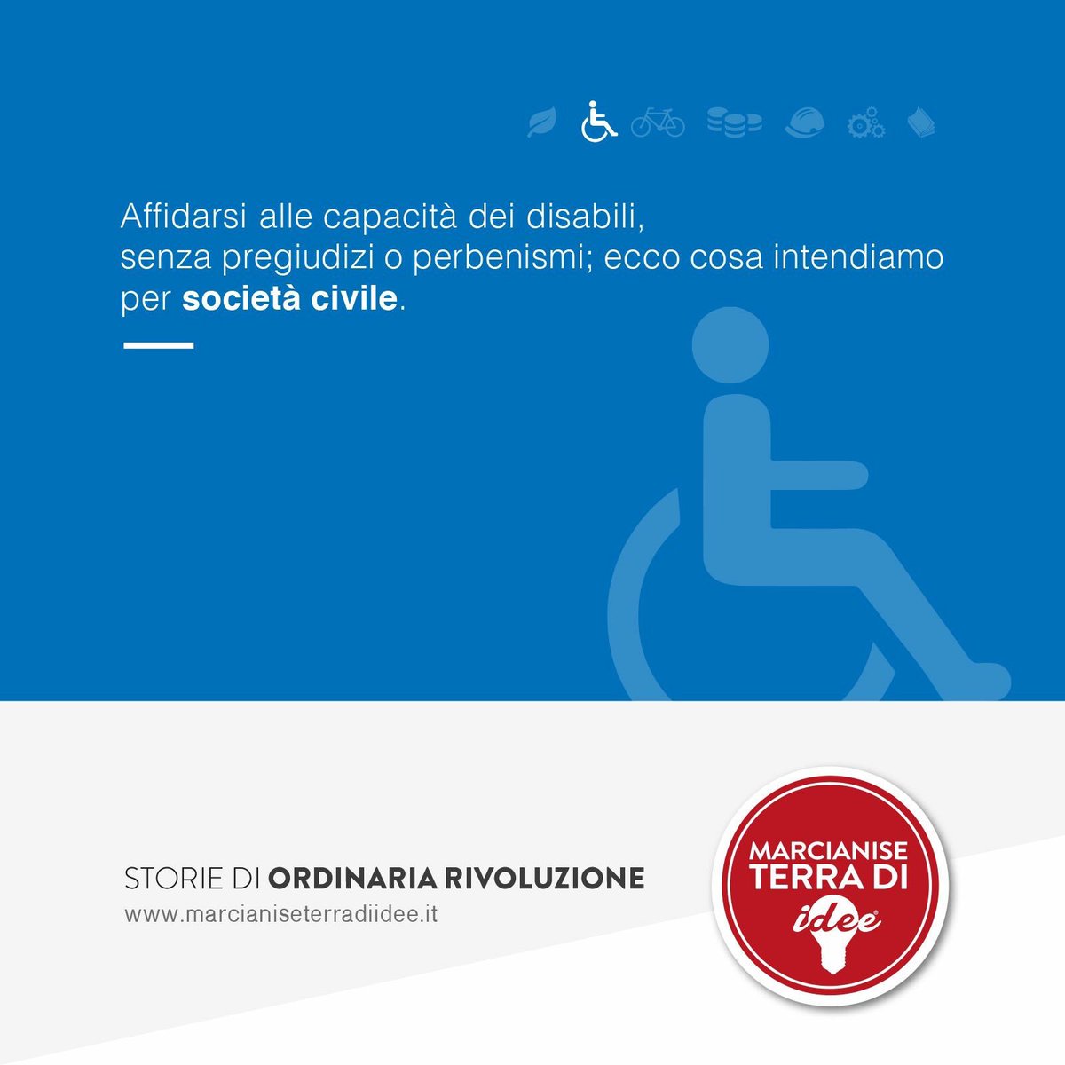 MarcianiseIdee's tweet photo. Una città dove non ci sono diversi, ma persone che sfruttano al meglio proprie potenzialità #Disabilità #Marcianise https://t.co/UnnWBweEs8
