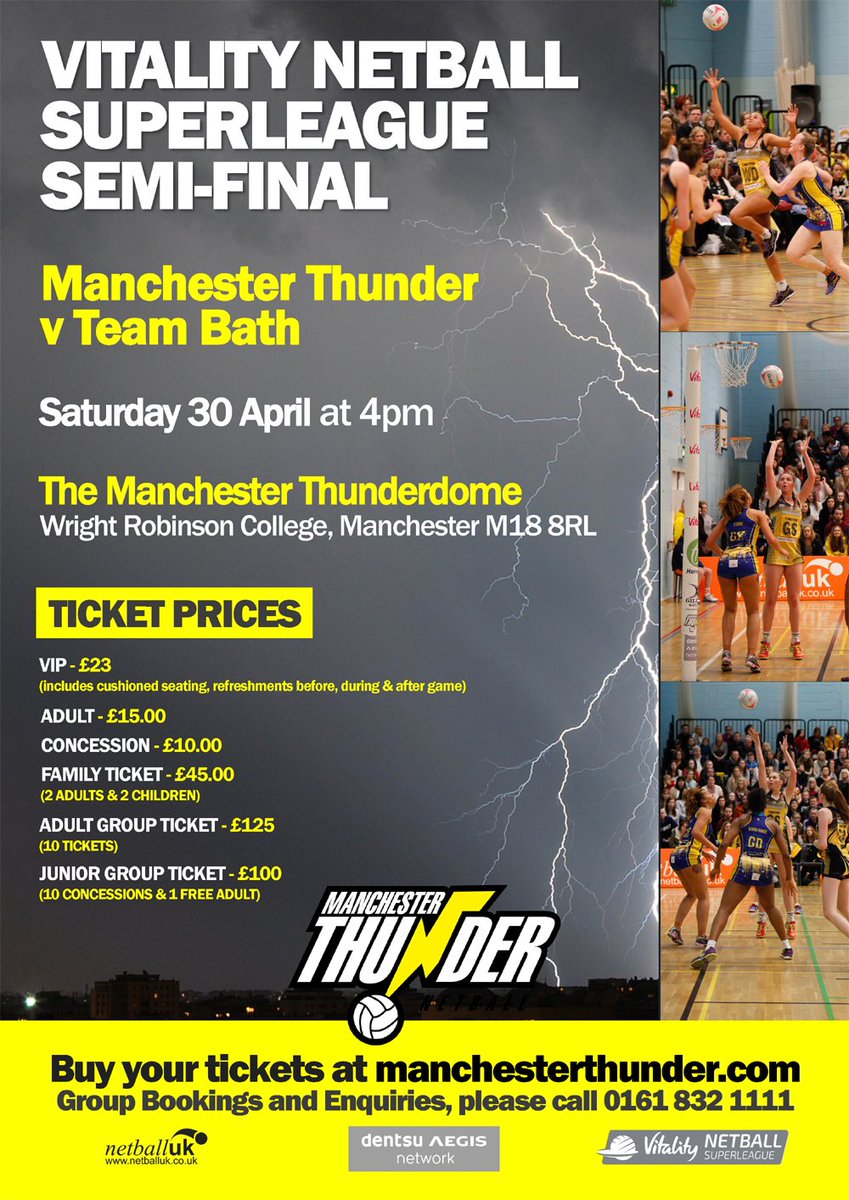 AO Manchester Thunder Netball tweet media
