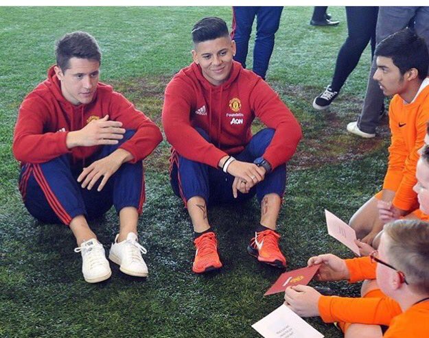 Sometimes,children's questions are harder than the journalists, right Marcos? 😅 <a href="/ManUtd/">Manchester United</a> #manutdfoundation