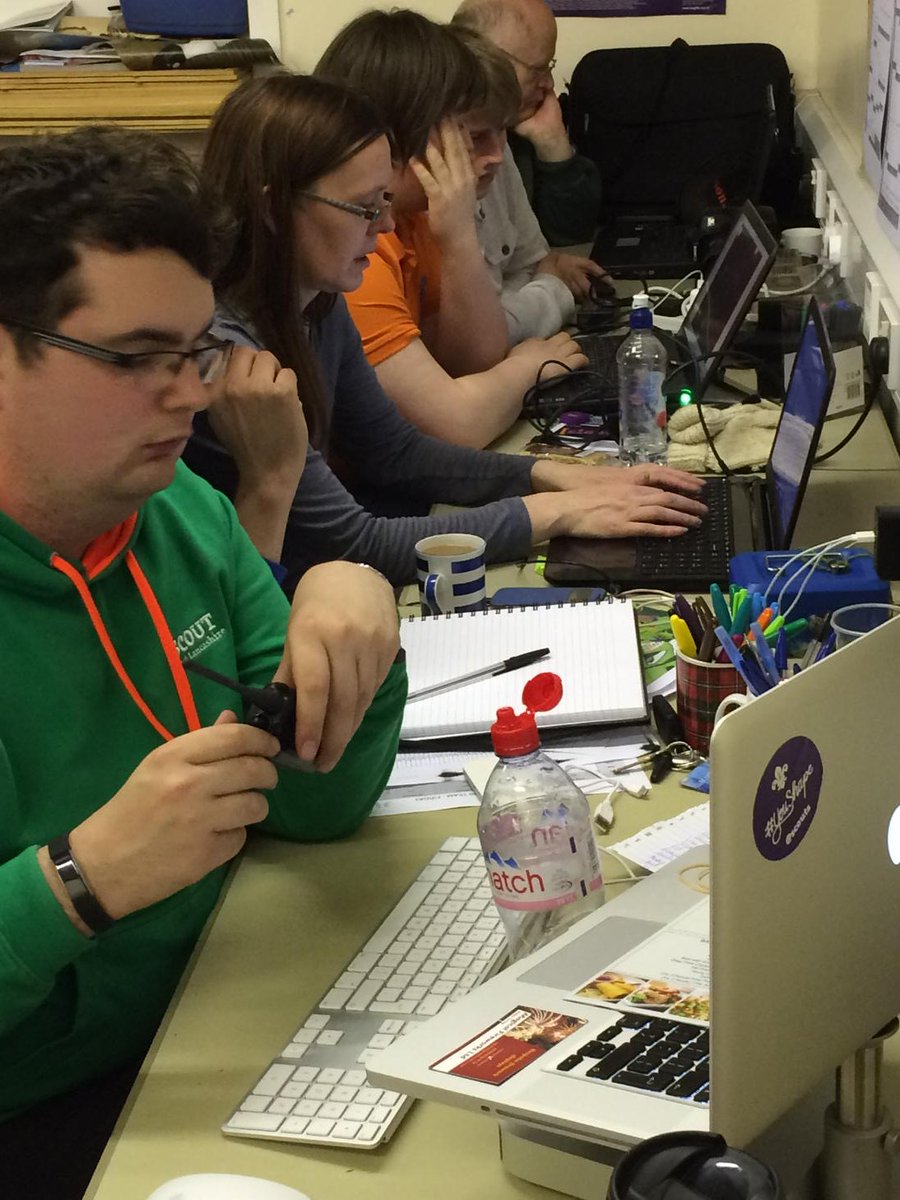 Media team <a href="/LEGSJam/">LEGSJam 2018</a> working overtime to compile tomorrow's edition of the Express