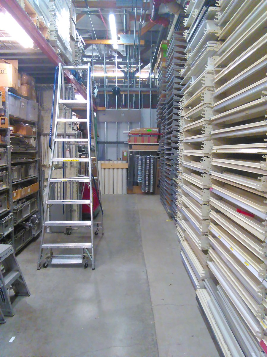 Fixure room remodel is complete!  Checkout the shelf zone! @mayerj720