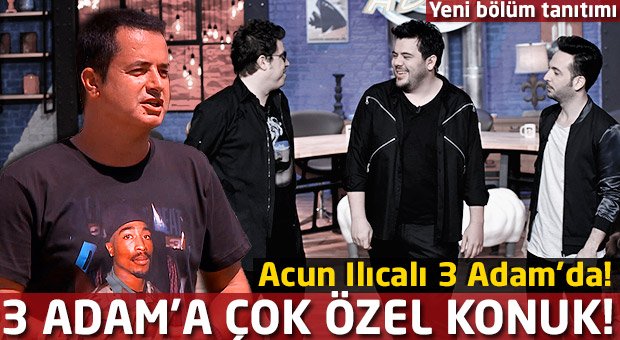 3AdamTV's tweet photo. #3Adam'a çok özel konuk! Acun Ilıcalı #3Adam'da! İşte yeni bölüm tanıtımı: https://t.co/8aKnrufEpC https://t.co/lSBsJZRnMI