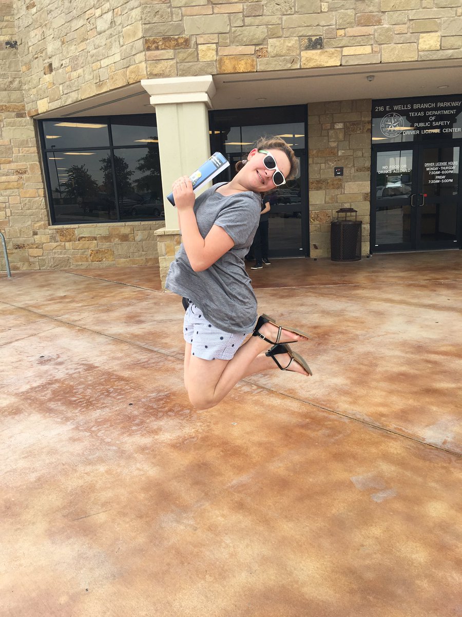 Lex earned her permit! So proud of her - Here's to the best girl we could ask for! @youre_goodly@beatbox @Mad4Bacon