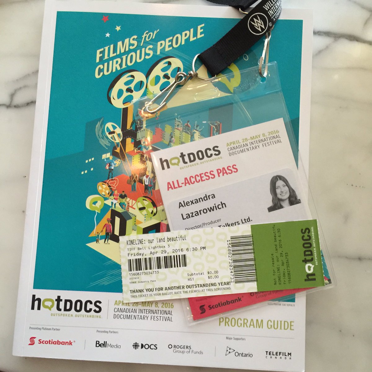 ALazarowich's tweet photo. Here we go @hotdocs 2016! Thank you Documentary Channel & HotDocs for the amazing opportunity. #docaccelerator https://t.co/z8yWEnbWuZ