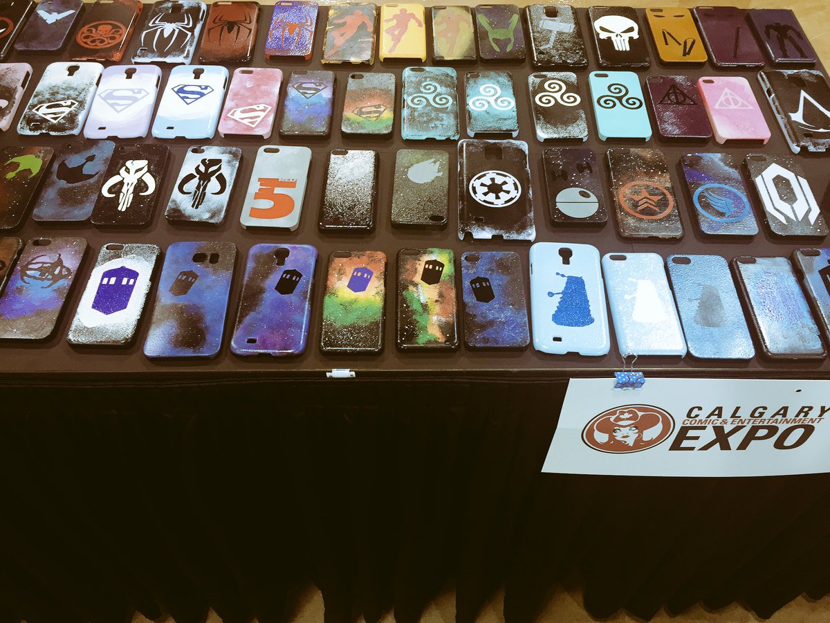 MapleGlazed2014's tweet photo. Have some new designs on the table, come check us out 😊 #CalgaryExpo https://t.co/m2ajfqlKpw