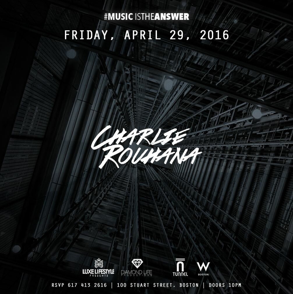 DiamondLifeProd's tweet photo. Few more hours and we are live @TunnelBoston with @CharlieRouhana  -  Txt 6179718182 for list/table #Boston #MA https://t.co/uOKHSHJ989