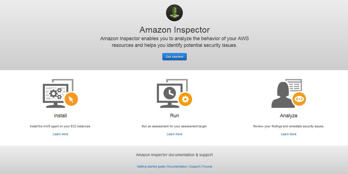 Amazon Web Services On Twitter Get Started With Amazon Inspector To Check For Security Issues With Aws Resources Https T Co Ex6bnjvcvn